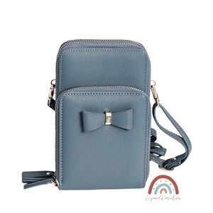 Faux Leather Phone Crossbody Wallet Small Bag